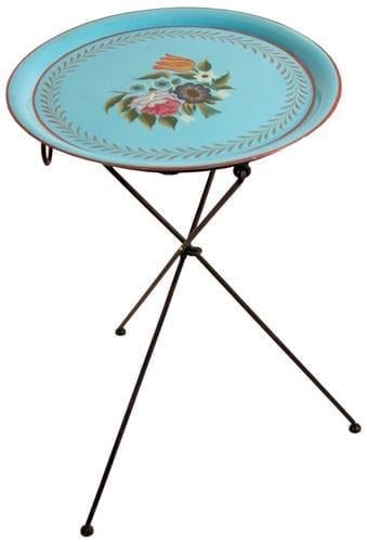 חפצים - עיצוב הבית Hand Painted Tray On Tripod חפצים - עיצוב הבית Hand Painted Tray On Tripod