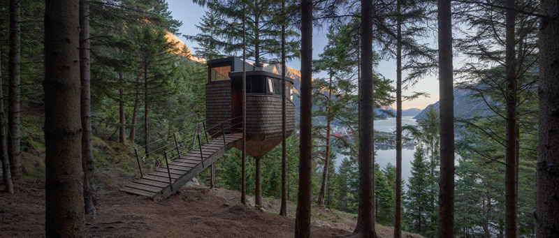 מגזין מקו ועד תרבות Even if only the eyes could travel afar<br><br>The Woodnest vacation cabins <br><br>Odda, Norway 